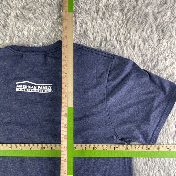 Milwaukee Brewers Shirt Adult Medium Blue Gold Prince Fielder Crown SGA Tee MLB - Picture 8 of 8